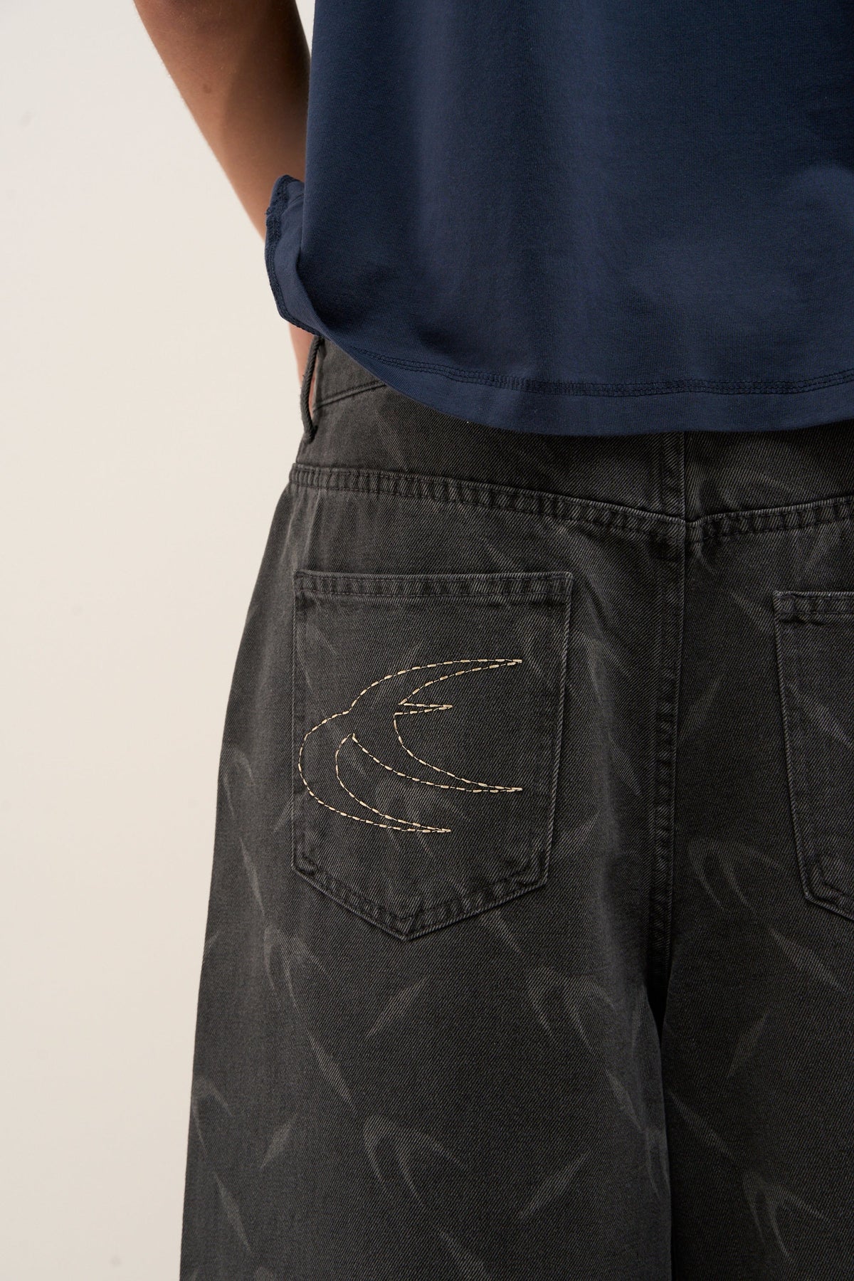 Silver Dark Jorts