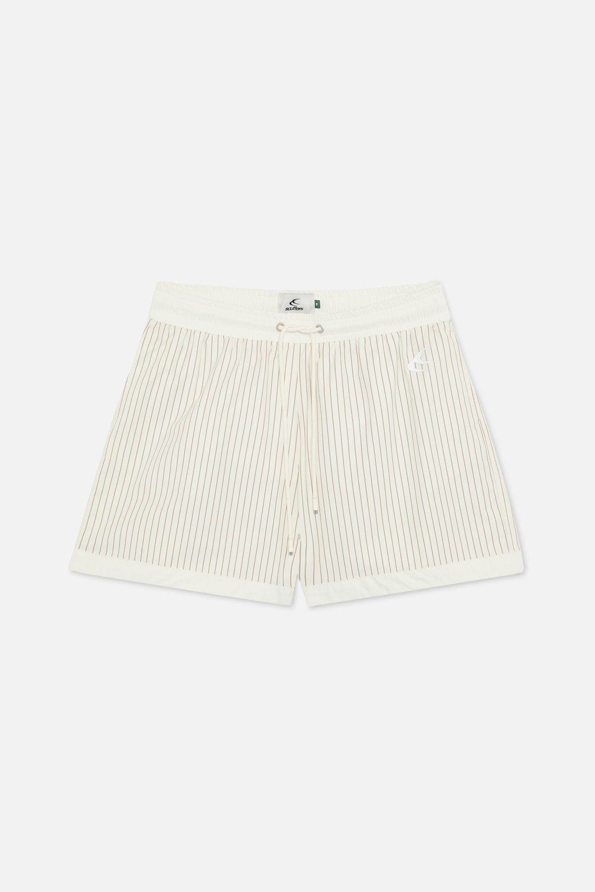 Pinstripe White Swimpants